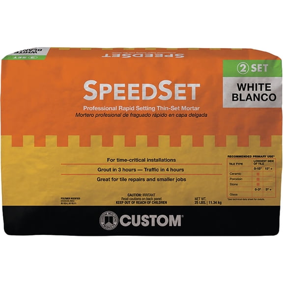 Custom Building Prod. Custom Building Products SpeedSet Fortified Thin-Set Mortar - Pack of 4