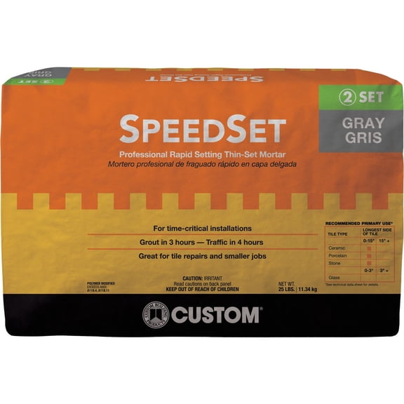Custom Building Prod. Custom Building Products SpeedSet Fortified Thin-Set Mortar - Pack of 6