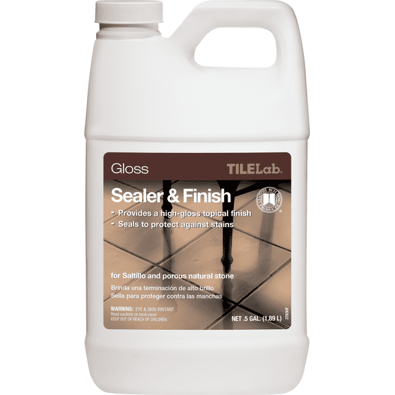 Custom Building Prod. Custom Building Products TILELab Gloss Tile Sealer & Finish - Single Pack  Exterior Wood Surfaces, UV-Resistant Formula