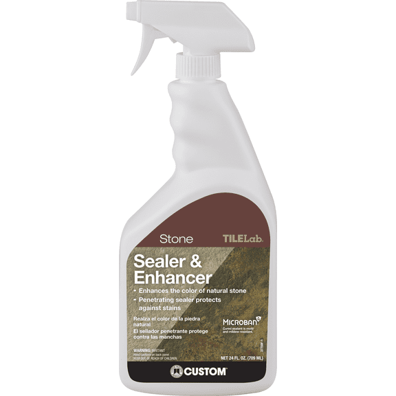 Custom Building Prod. Custom Building Products TILELab Stone Tile Sealer & Enhancer - Single Pack Exterior Wood Surfaces, UV-Resistant Formula