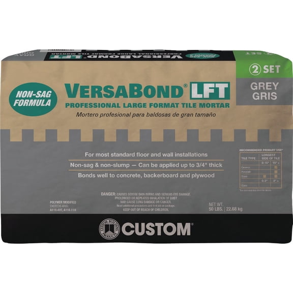 Custom Building Prod. Custom Building Products VersaBond LFT Mortar - Pack of 8