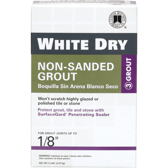 Custom Building Prod. Custom Building Products White Dry Tile Grout - Single Pack