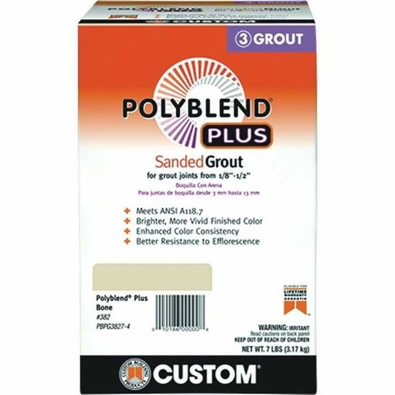 Custom Building Products 7 lbs Platinum Polyblend Plus Sanded Grout