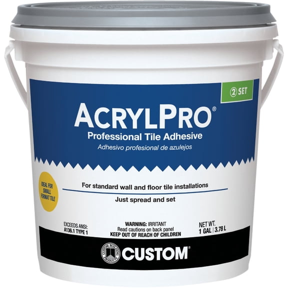 Custom Building Products AcrylPro Ceramic Tile Adhesive 1 gal.