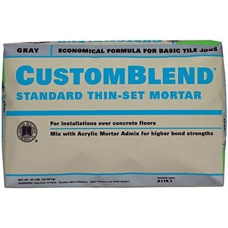 Custom Building Products CBTSG50 50 Lb Gray Custom Blend Thin-Set Mortar