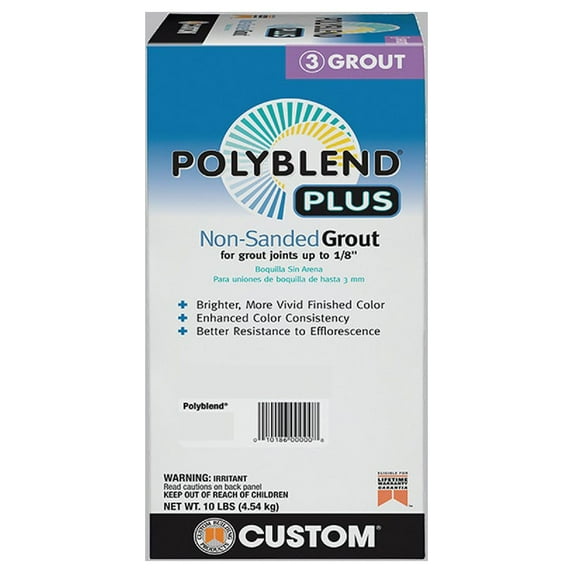 Custom Building Products PolyBlend PLUS 10 Lb. Platinum Non-Sanded Tile Grout