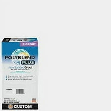 Custom Building Products PBPG64010 Polyblend Plus Non-Sanded Grout, Arctic White, 10 Lb. - Quantity 1
