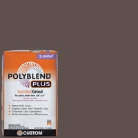 Custom Building Products Polyblend Plus Sanded Tile Grout - Easy to Clean - 25 Lb, Brown Velvet