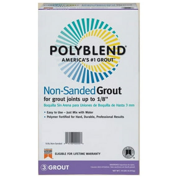 Custom Building Products Polyblend Indoor and Outdoor Antique White Grout 10 lb.