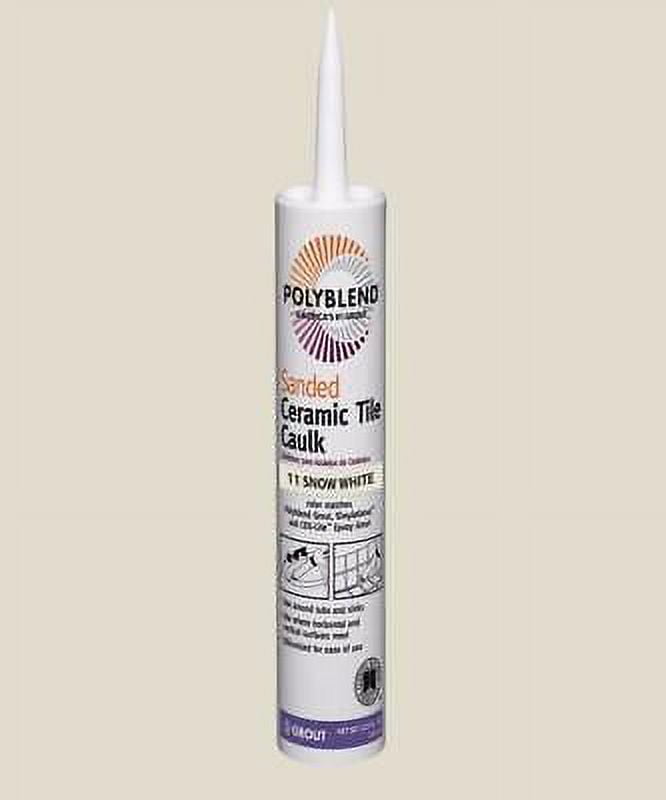Custom Building Products Polyblend Snow White Siliconized Acrylic Caulk