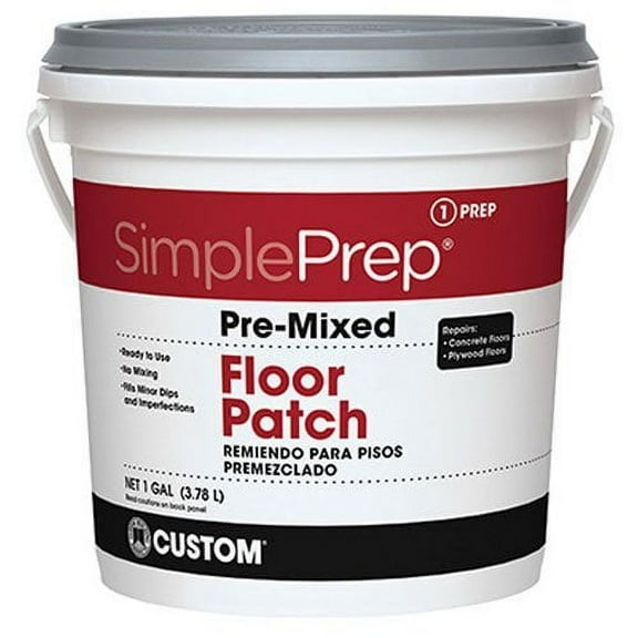 Custom Building Products Pre-Mixed Floor Patch Floorpatch - Easy to Clean - 1 gal, Gray  Residential Use, Standard Application