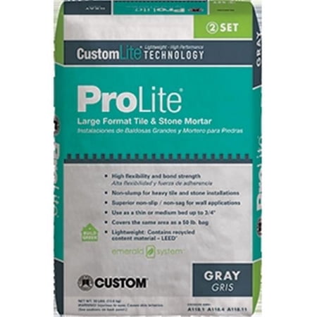 C Building Products PLMG30 30 lbs. Prolite Tile & Stone Mortar Gray Bag