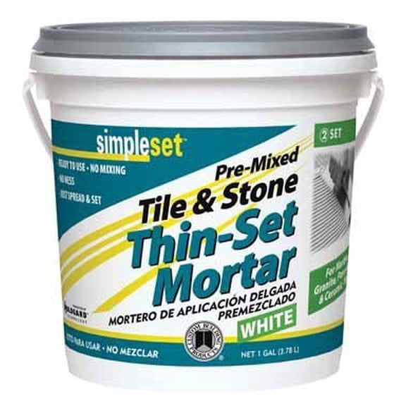 Custom Building Products SimpleSet White Thin-Set Mortar 1 gal.