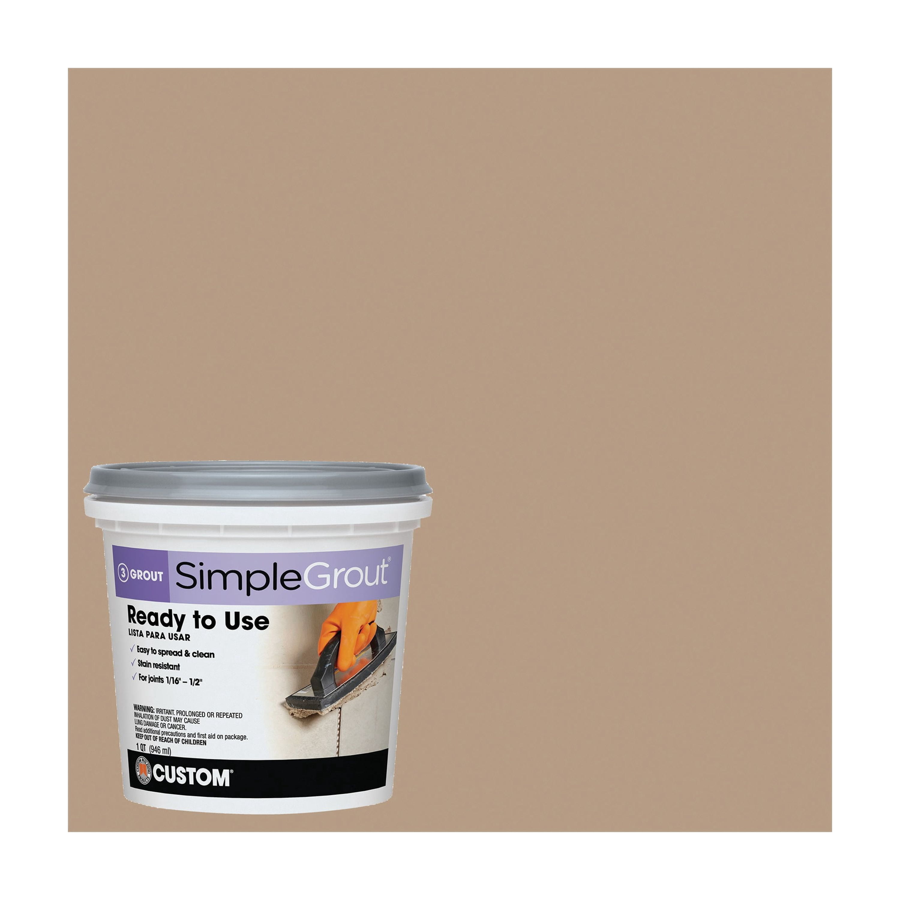 Custom Building Products Simplegrout Tile Grout PMG380QT - Pack of 16 ...