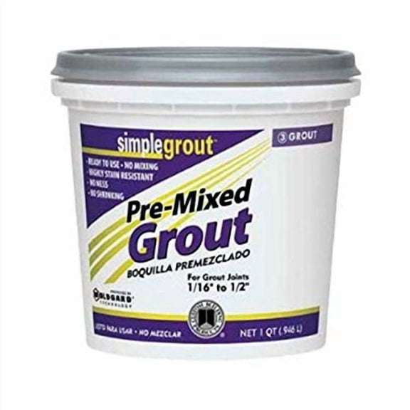 Custom Building Products Tile Grout Paste White - Water Repellent, Pre Mixed - Compact