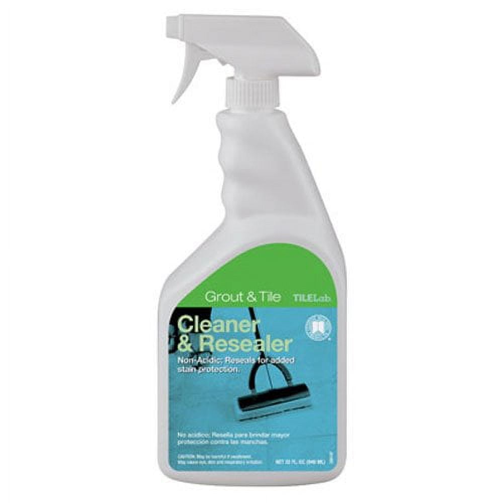 TileLab Clear Grout and Tile Cleaner and Resealer, 1 qt