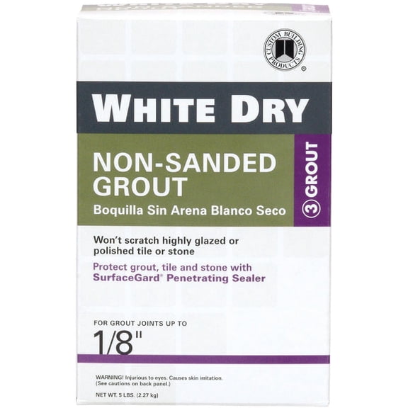 Custom Building Products WDG5-4 5 Lb White Dry Non-Sanded Tile Grout