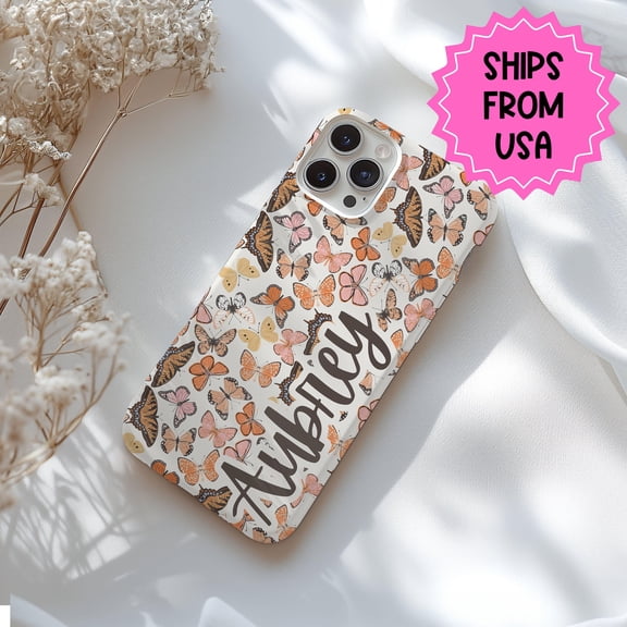 Custom Butterfly Phone Case for iPhone Samsung Cute Animal