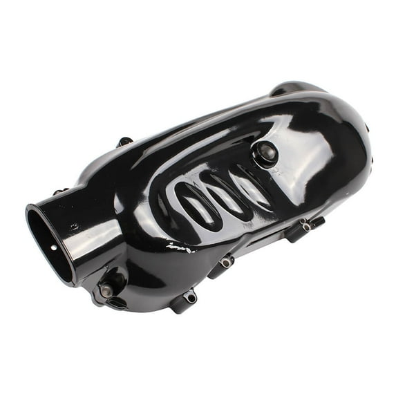 "Custom CVT Cover (Standard Length, Black); GY6"