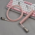 thumbnail image 1 of Custom Cables Type c Coiled Cable Mechanical Keyboard Usb c Rainbow Keyboard Cable for Mechanical Keyboard, 1 of 5