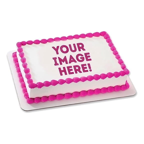 Custom Cake Edible Images, Make your Own Custom Cake Topper Edible Personalized Image (7.5"x10")
