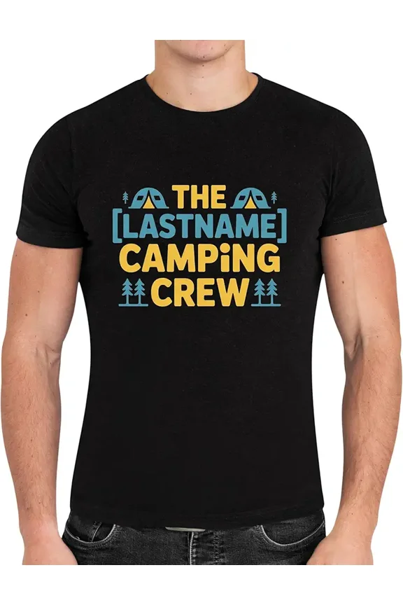 Custom Camping Crew Group Unisex Gift Graphic Short Sleeve T-Shirt