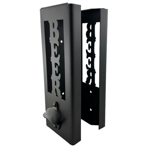 Custom Can Cooler Storage Rack with Bottle Opener | Holds 25+ Beer & Beverage Cans | Wall Mount or Countertop Placement | Perfect Gift for Beer Enthusiasts