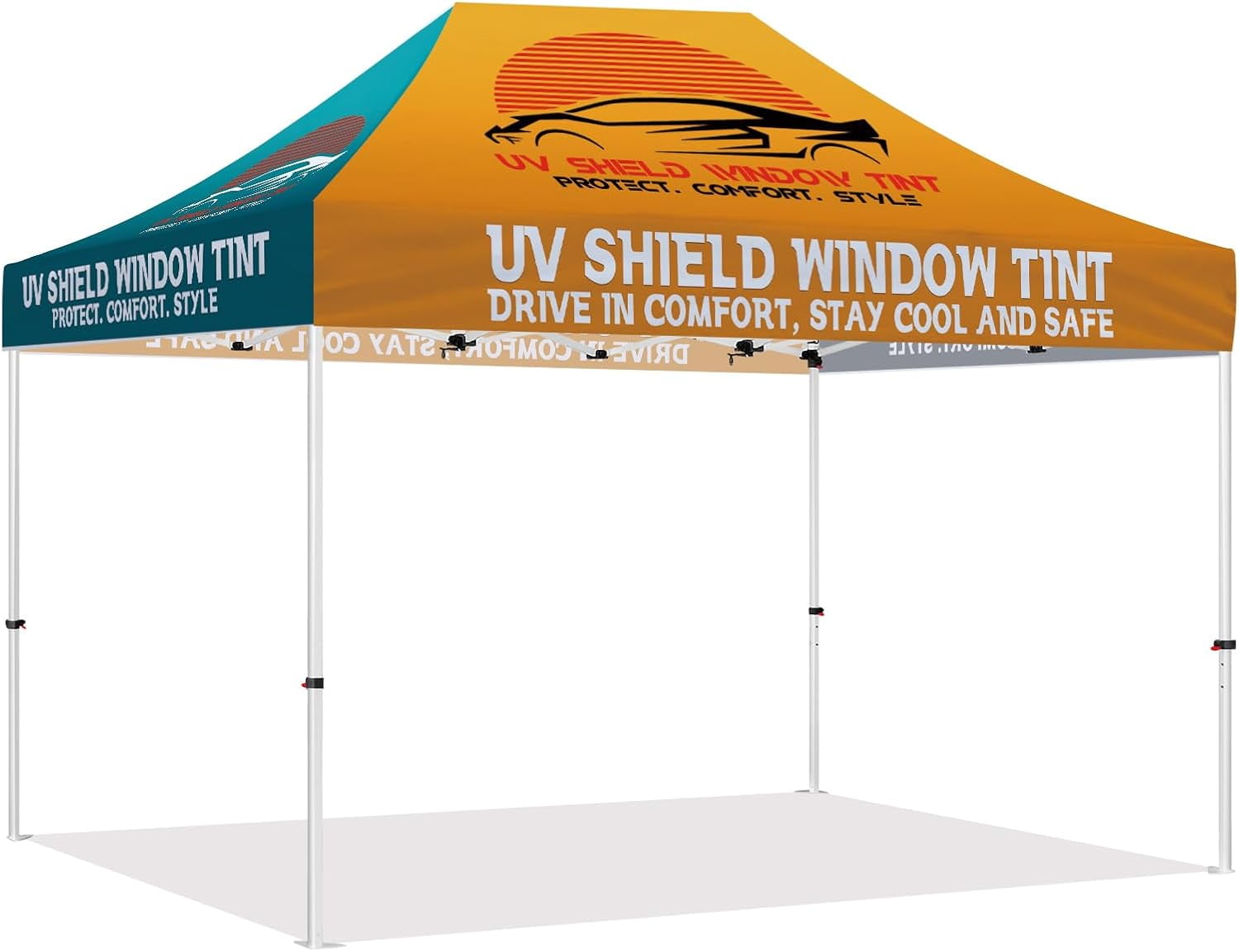 Custom Canopy Tent 10x10 with Logo, Personalized Pop Up Canopy Tent