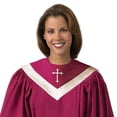 thumbnail image 1 of Custom Canterbury Reversible Choir Stole - Chianti with Ivory Accent, 1 of 7