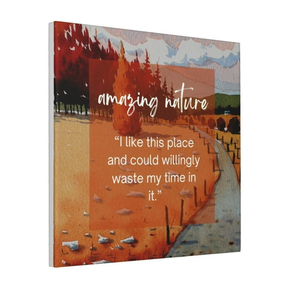 Custom Canvas Prints Amazing Nature Personalized Photo Image Collage DIY Framed Kit Wall Art Picture Room Decor 18x18 inch