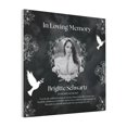 thumbnail image 1 of Custom Canvas Prints Black And White Creative Simple Condolences Text Personalized Photo Image Collage DIY Framed Kit Wall Art Picture Room Decor 18x18 inch, 1 of 7