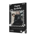 thumbnail image 1 of Custom Canvas Prints Black White Grunge Graffity Happy Birthday Personalized Photo Image Collage DIY Framed Kit Wall Art Picture Room Decor 16x20 inch, 1 of 7