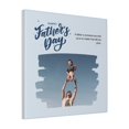 thumbnail image 1 of Custom Canvas Prints Blue Minimalist New Happy Creative Elegant Abstract Father's Day Personalized Photo Image Collage DIY Framed Kit Wall Art Picture Room Decor 18x18 inch, 1 of 7