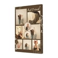 thumbnail image 1 of Custom Canvas Prints Brown And Khaki Abstract Floral Best Friend Portrait Personalized Photo Image Collage DIY Framed Kit Wall Art Picture Room Decor 16x20 inch, 1 of 7