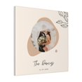 thumbnail image 1 of Custom Canvas Prints Cream Wedding Illustration Personalized Photo Image Collage DIY Framed Kit Wall Art Picture Room Decor 18x18 inch, 1 of 7