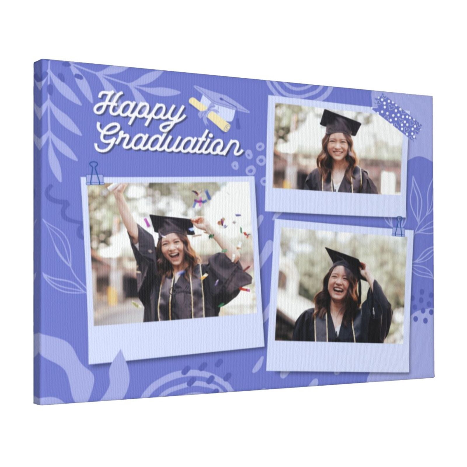Custom Canvas Prints Graduation Personalized Photo Image Collage DIY Framed Kit Wall Art Picture Room Decor 16x20 inch - Walmart.com Custom Canvas Prints Graduation Personalized Photo Image Collage DIY Framed Kit Wall Art Picture Room Decor 16x20 inch - Walmart.com