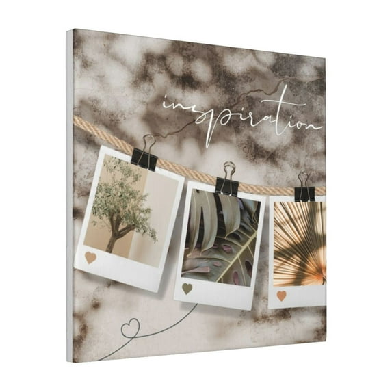 Custom Canvas Prints Grey Beige Elegantcentric Personalized Photo Image Collage DIY Framed Kit Wall Art Picture Room Decor 18x18 inch