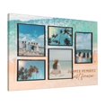 thumbnail image 1 of Custom Canvas Prints Minimalist Summer Memories Last Forever Personalized Photo Image Collage DIY Framed Kit Wall Art Picture Room Decor 16x20 inch, 1 of 6
