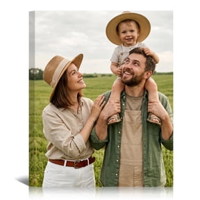 Custom Canvas Prints with Your Photos 11X14 Personalized Pictures Canvas Wall Art Gifts for Family Baby Pet, Wedding Birthday, Living Room Bedroom Decor