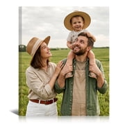 Custom Canvas Prints with Your Photos 8X10 Personalized Pictures Canvas Wall Art Gifts for Family Baby Pet, Wedding Birthday, Living Room Bedroom Decor