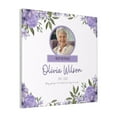 thumbnail image 1 of Custom Canvas Prints Purple White Watercolor Rest In Peace Personalized Photo Image Collage DIY Framed Kit Wall Art Picture Room Decor 18x18 inch, 1 of 7
