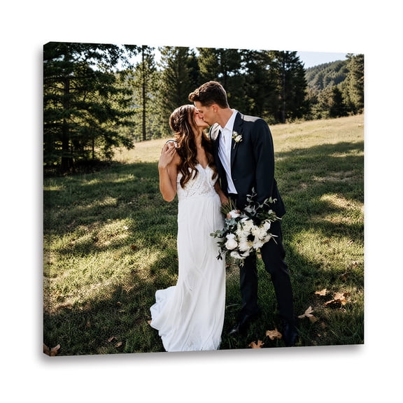 Custom Canvas Prints from Your Photos 8x8in Personalized Wall Art Gift for Men Women Family Baby Pets Couples Wedding Home Decor