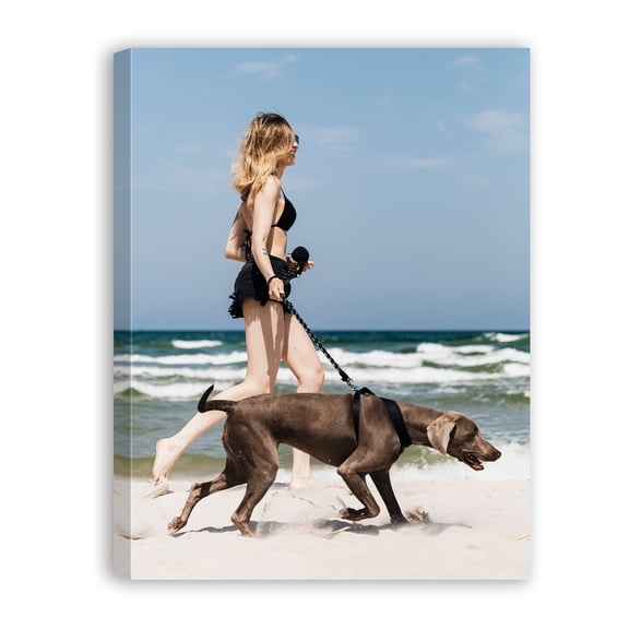 Custom Canvas Prints with Your Photos 18x24 Inch, Personalized Picture Print To Canvas Gifts for Family Wall Art Decor