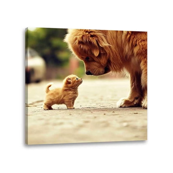 Custom Canvas Prints with Your Photos Framed Canvas Customized Wall Art Personalized Canvas Pictures for Pet/Family Gifts for Mom/Men/Women(8x8)