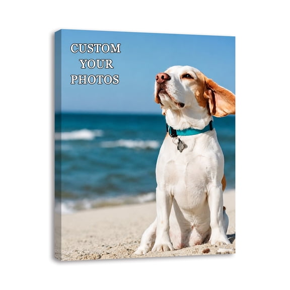 Custom Canvas Prints with Your Photos – Personalized Picture Wall Art Gift for Family, Couples, Pets, Weddings, Bedroom, Home Decor (8x10)
