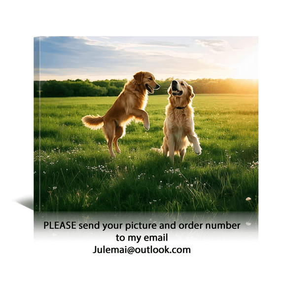 Custom Canvas Prints with Your photos - Personalized Picture Prints Gifts for Family Home Office Wall Art Decor, 20x16 Inch