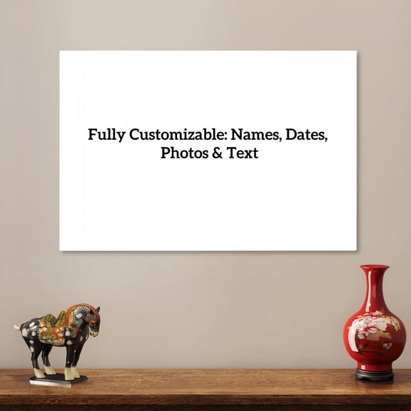 Custom Canvas Style Wall Art Print Personalized Photo Text