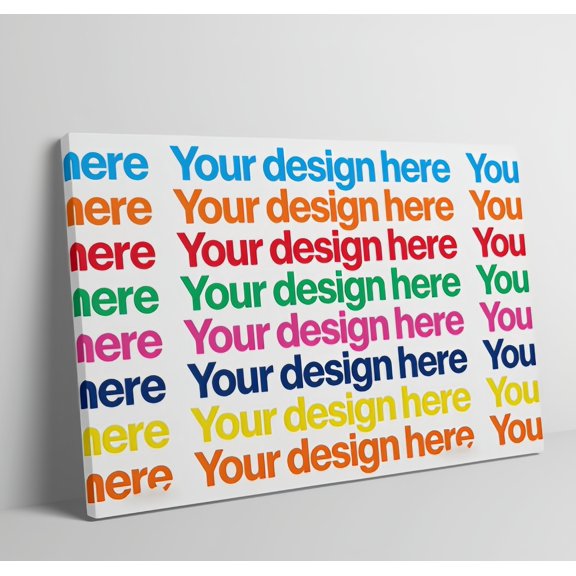 Custom Canvas Style Wall Art Print Personalized Photo Text