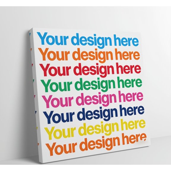Custom Canvas Style Wall Art Print Personalized Photo Text