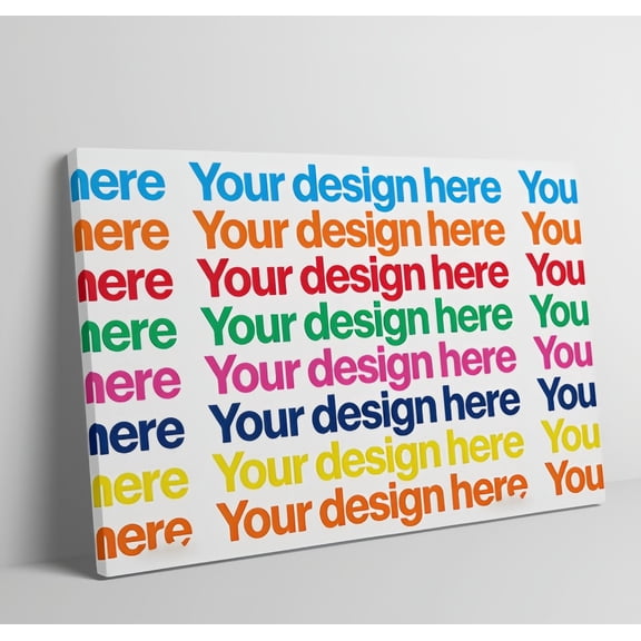 Custom Canvas Style Wall Art Print Personalized Photo Text
